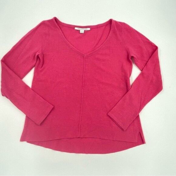 Diane von Furstenberg pink cashmere wool blend sweater v neck long sleeve soft - Picture 2 of 8